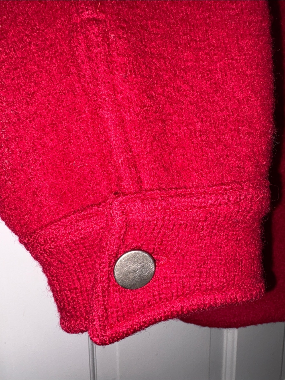 VINTAGE eir Red Wool Jacket - Picture 3 of 8